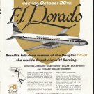 1956 Braniff Airways Ad "El Dorado"