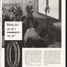 1958 Perfect Circle Piston Rings Ad "Making sure"