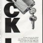 1965 Master Padlock Ad "Lock It"