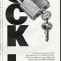 1965 Master Padlock Ad "Lock It"
