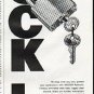 1965 Master Padlock Ad "Lock It"