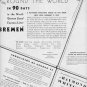 1937 Raymond-Whitcomb Cruise Ad "Bremen"