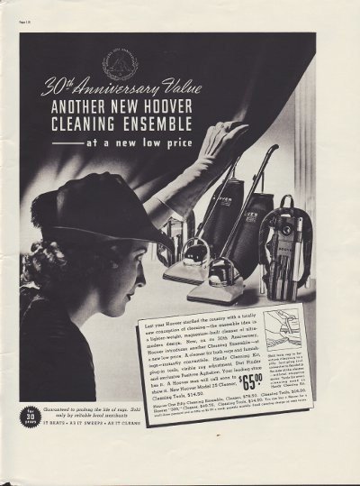 Hoover Cleaning Ensemble Ad Th Anniversary