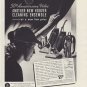 1937 Hoover Cleaning Ensemble Ad "30th Anniversary"