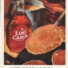 1961 Log Cabin Syrup Ad "real maple flavor"