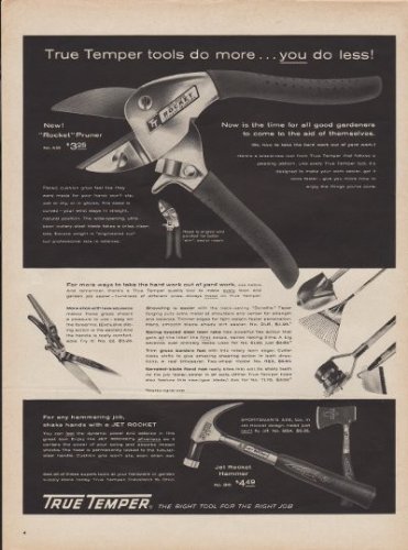 1960 True Temper Tools Ad "Do More"
