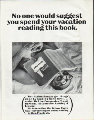 1965 Yellow Pages Ad "spend your vacation"