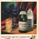 1948 Clicquot Club Ginger Ale Ad "It's flavor-aged"