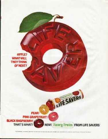 1965 Life Savers Ad "Apple?"