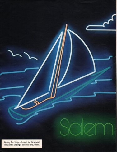 1980 Salem Lights Ad "Lively"