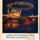 1965 Old Forester Whisky Ad "tonight"