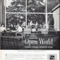 1961 Libbey * Owens * Ford Glass Ad "Open World"