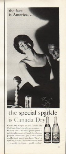 1961 Canada Dry Ad "face is America"