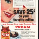 1958 Pream Ad "Coffee-Break"