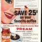 1958 Pream Ad "Coffee-Break"