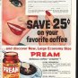 1958 Pream Ad "Coffee-Break"