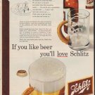 1952 Schlitz Beer Ad "If you like beer"