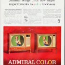 1964 Admiral Television Ad "major improvements"