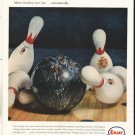 1958 Enjay Butyl Ad "bowling more fun"