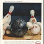 1958 Enjay Butyl Ad "bowling more fun"