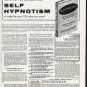 1965 Self Hypnotism Book Ad ~ by Leslie M. Lecron