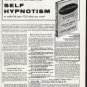 1965 Self Hypnotism Book Ad ~ by Leslie M. Lecron