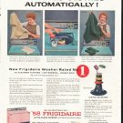 1958 Frigidaire Washer Ad "Dyes Clothes"