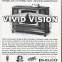 1961 Philco Television Ad "Vivid Vision"