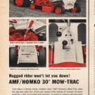 1965 AMF Mow-Trac Ad "Rugged rider"