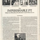 1980 P. T. Barnum Article "Imperishable P.T." ~ by Tom Prideaux