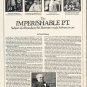 1980 P. T. Barnum Article "Imperishable P.T." ~ by Tom Prideaux
