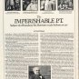1980 P. T. Barnum Article "Imperishable P.T." ~ by Tom Prideaux