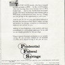 1963 Prudential Federal Savings Ad "Thank You."