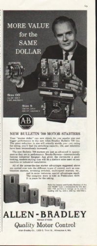 1961 Allen-Bradley Ad "More value"