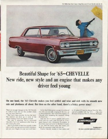 1965 Chevrolet Chevelle Ad "new style" ~ (model year 1965)