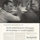 1958 New York Life Insurance Company Ad "Assured Accumulator"