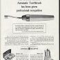 1964 General Electric Toothbrush Ad "professional recognition"