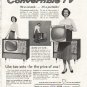 1958 Sylvania TV Ad "Convertible TV"