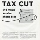 1965 Bell System Ad "Tax Cut"