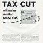 1965 Bell System Ad "Tax Cut"