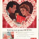 1958 Swift's Premium Ham Ad "Eating out"