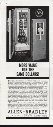 1963 Allen-Bradley Ad "More Value"