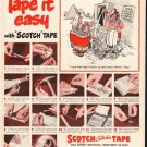 1948 Scotch Tape Ad "Tape it easy"