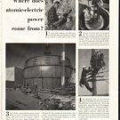 1958 Electric Light and Power Companies Ad "atomic"
