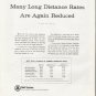 1965 Bell System Ad "Long Distance Rates"