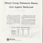1965 Bell System Ad "Long Distance Rates"