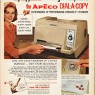 1965 Apeco Dial-A-Copy Ad "dry copymaker"