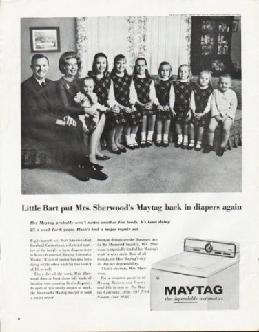 1965 Maytag Ad "Little Bart"