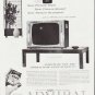 1959 Admiral Television Ad "New Picture Size" ~ (model year 1960)