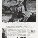 1965 Mutual of New York Ad "I'll live to be a hundred"